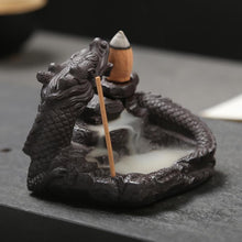 Load image into Gallery viewer, Flaming Incense Dragon Burner