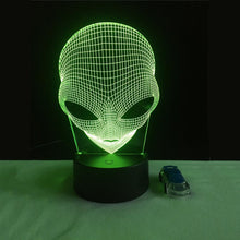 Load image into Gallery viewer, Alien 3D LED Light