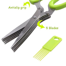 Load image into Gallery viewer, 5-Blade Veggie Scissor
