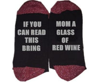 Load image into Gallery viewer, Bring Me Wine Socks
